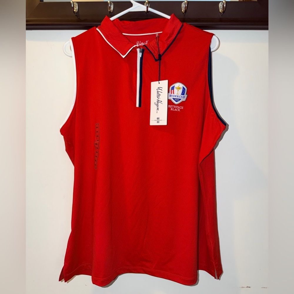 NWT Walter Hagen Women's Performance 11 Ryder Cup Sleeveless Polo size XXL